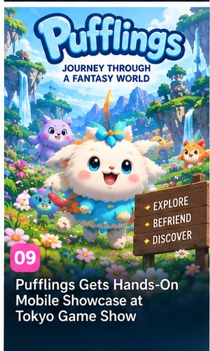 Pufflings Gets Hands-On Mobile Showcase at Tokyo Game Show - Gameforce Mobile news hero image