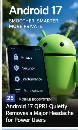 Android 17 QPR1 Quietly Removes a Major Headache for Power Users - Gameforce Mobile news hero image