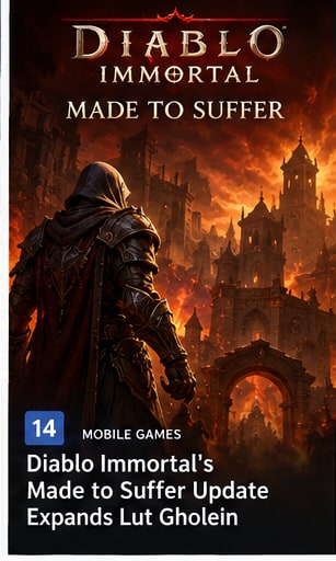 Diablo Immortal's Made to Suffer Update Expands Lut Gholein - Gameforce Mobile news hero image