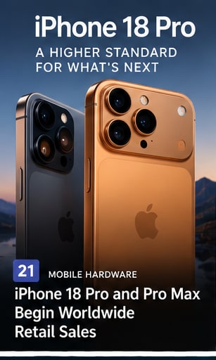 iPhone 18 Pro and Pro Max Begin Worldwide Retail Sales - Gameforce Mobile news hero image