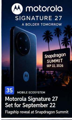 Motorola Signature 27 Set for September 22 Snapdragon Summit Reveal - Gameforce Mobile news hero image