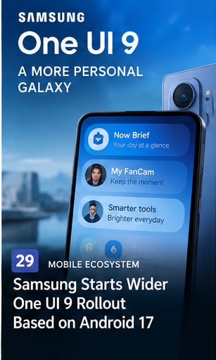 Samsung Starts Wider One UI 9 Rollout Based on Android 17 - Gameforce Mobile news hero image