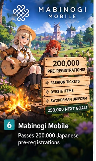 Mabinogi Mobile Passes 200,000 Japanese Pre-Registrations Ahead of October Launch - Gameforce Mobile news hero image