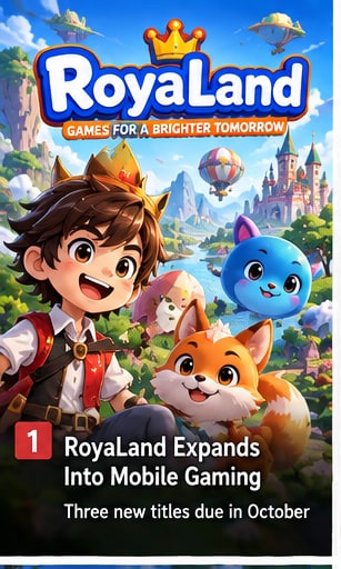 RoyaLand Expands Into Mobile Gaming With Three New Titles Due in October