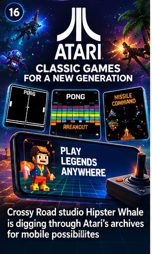 Crossy Road studio Hipster Whale is digging through Atari's archives for mobile possibilities - Gameforce Mobile news hero image