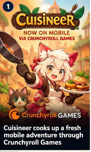 Cuisineer cooks up a fresh mobile adventure through Crunchyroll Games