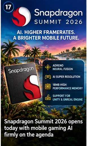 Snapdragon Summit 2026 opens today with mobile gaming AI firmly on the agenda - Gameforce Mobile news hero image