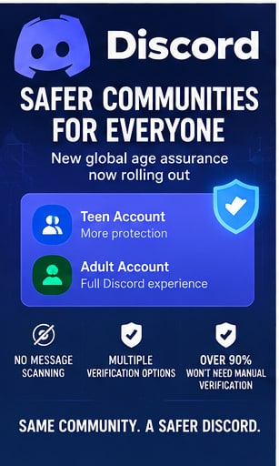 Discord rolls out revamped global age assurance without reading users' messages - Gameforce Mobile news hero image