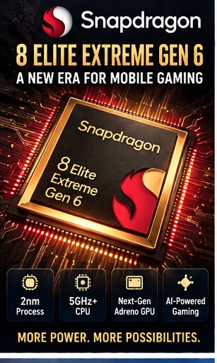 Qualcomm unveils Snapdragon 8 Elite Extreme Gen 6 and Snapdragon 8 Elite Gen 6 with 2nm silicon and 5GHz-class CPUs - Gameforce Mobile news hero image