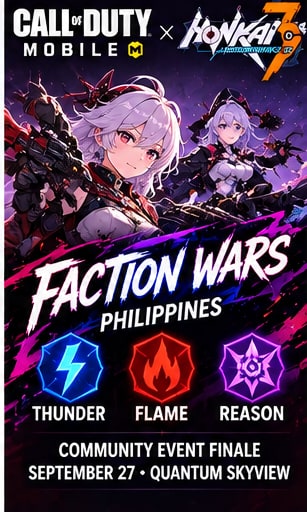 Call of Duty: Mobile Garena Turns Its Honkai Impact 3 Crossover Into a Philippine Faction War - Gameforce Mobile news hero image