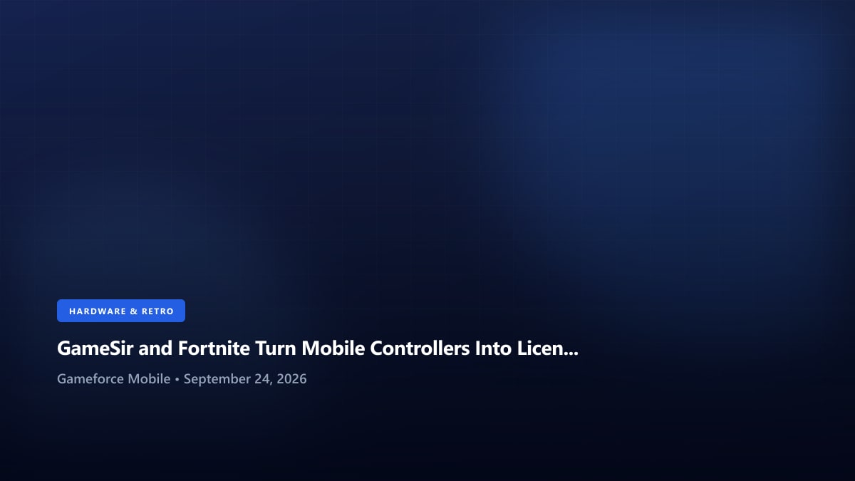 GameSir and Fortnite Turn Mobile Controllers Into Licensed Battle Bus Equipment - Gameforce Mobile news hero image
