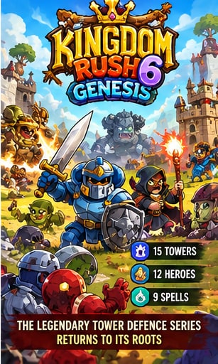 Kingdom Rush 6: Genesis Goes Back to the Beginning Without Forgetting How to Build a Tower - Gameforce Mobile news hero image