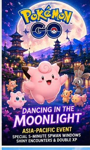Pokémon GO's Asia-Pacific Moonlight Event Turns Clefairy Into a Clock-Watching Celebrity