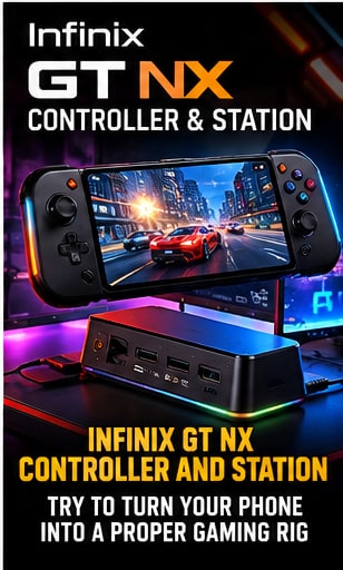 Infinix GT NX Controller and Station Try to Turn Your Phone Into a Proper Gaming Rig - Gameforce Mobile news hero image