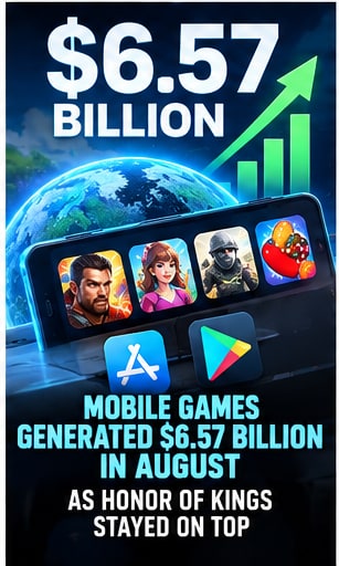 Mobile Games Generated $6.57 Billion in August as Honor of Kings Stayed on Top - Gameforce Mobile news hero image
