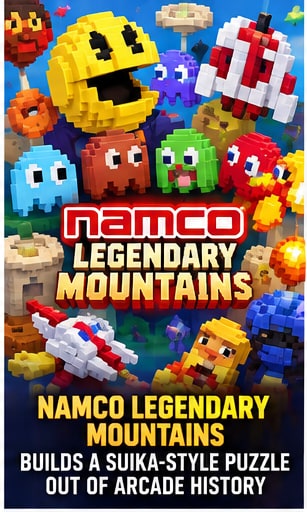 Namco Legendary Mountains Builds a Suika-Style Puzzle Out of Arcade History - Gameforce Mobile news hero image