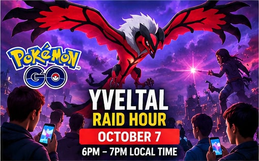 Yveltal Takes Over Pokémon GO's Wednesday Raid Hour Tonight
