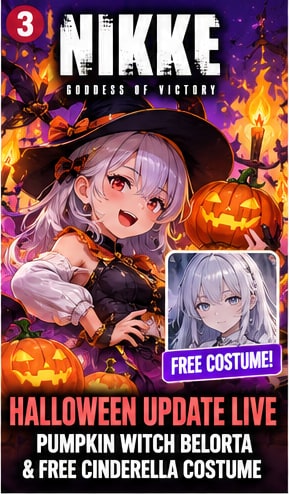 NIKKE's Halloween Update Arrives With Pumpkin Witch Belorta and a Free Cinderella Costume
