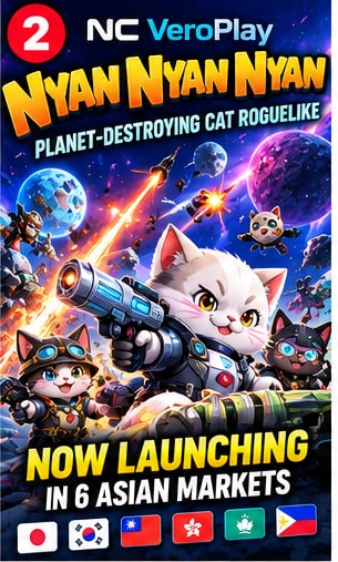 NC Launches Planet-Destroying Cat Roguelike Across Six Asian Markets