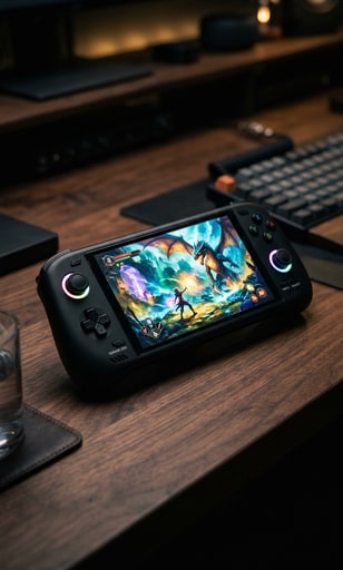 AYN Odin 3 Portal premium Android gaming handheld with vibrant OLED display and illuminated analogue thumbsticks