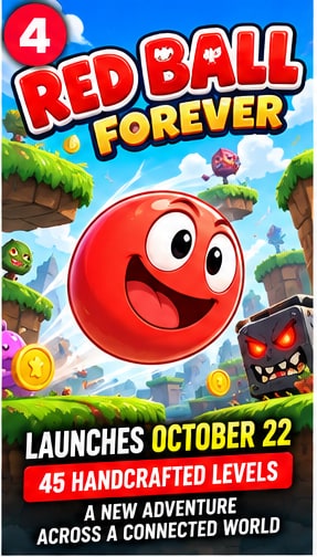 Red Ball Forever Brings 45 Handcrafted Platforming Levels to Smartphones
