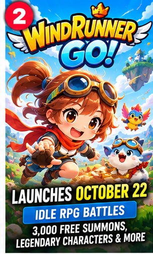 WindRunner Go! Targets October 22 Launch With Idle RPG Battles and Thousands of Free Summons