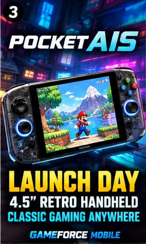 Pocket AIS Retro Handheld Reaches Scheduled Launch Day With 4.5-Inch Display and Classic Gaming Focus