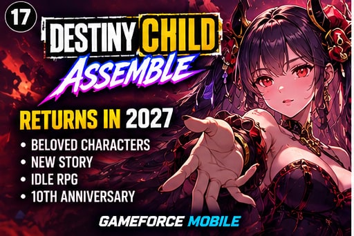 Destiny Child: Assemble teaser visual with gothic anime heroine announcing 2027 franchise revival