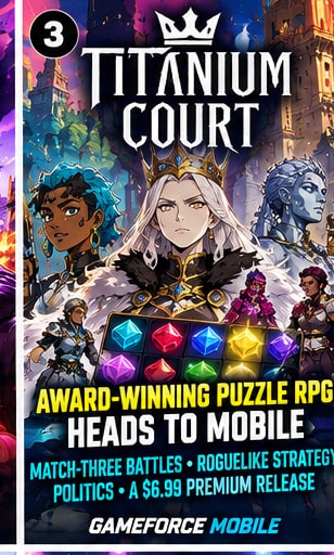 Award-Winning Titanium Court Heads to Mobile With Match-Three Battles and Roguelike Strategy