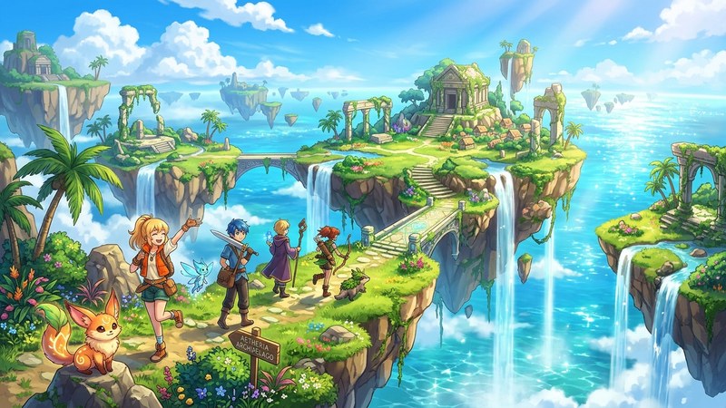 Aniimo Departure With the Wind Part Two Whisperwake Isles fantasy archipelago key art