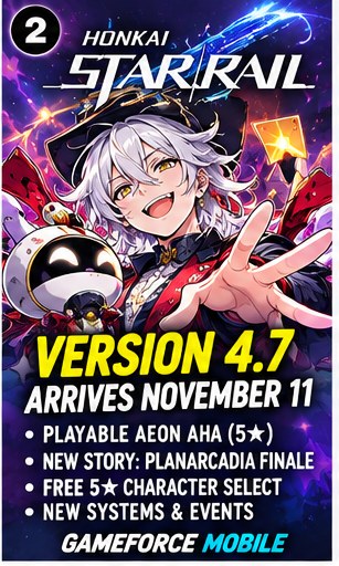 Honkai Star Rail Version 4.7 Brings Playable Aeon Aha and Cosmic Finale on November 11
